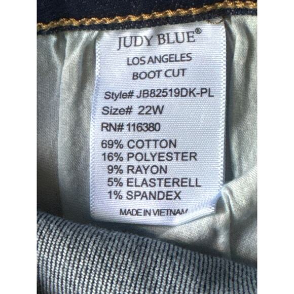 Judy Blue Boot Cut Raw Hem Jeans - Picture 6 of 10